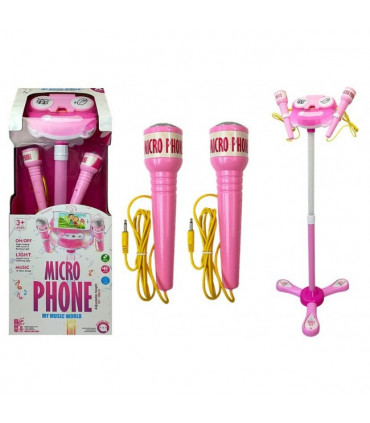 Conjunto Micro Phone Karaoke Duplo