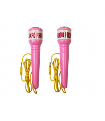 Conjunto Micro Phone Karaoke Duplo