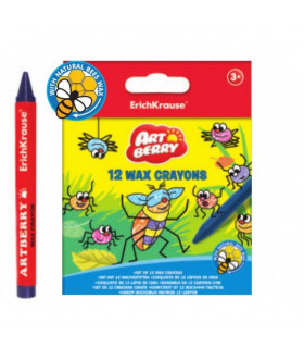 Lápis de Cera ErichKrause - Pack 12 cores